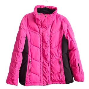 Calvin Klein Performance Ski Jacket Large Pink Black